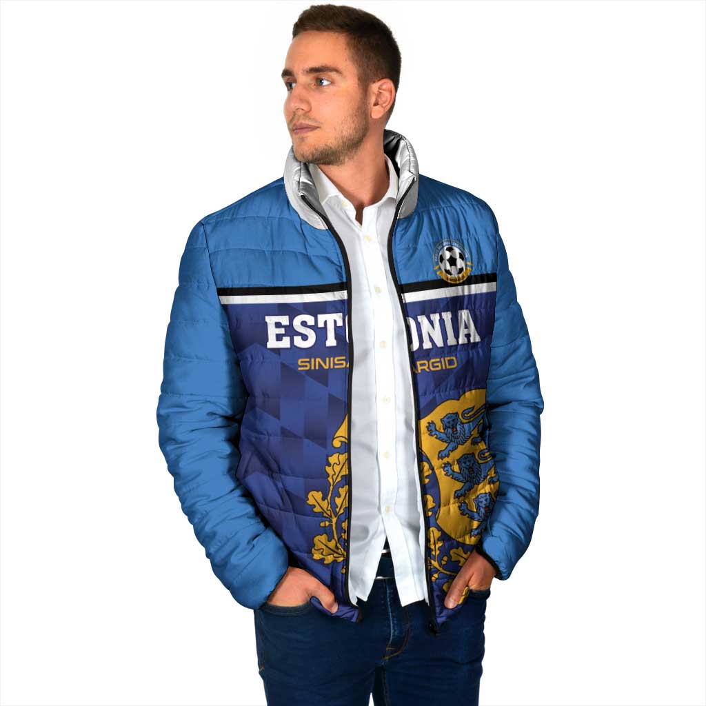 Custom Football 2026 Estonia Padded Jacket Sinisargid Come On