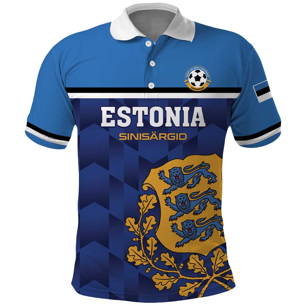 Custom Football 2026 Estonia Polo Shirt Sinisargid Come On