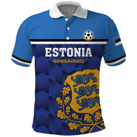Custom Football 2026 Estonia Polo Shirt Sinisargid Come On