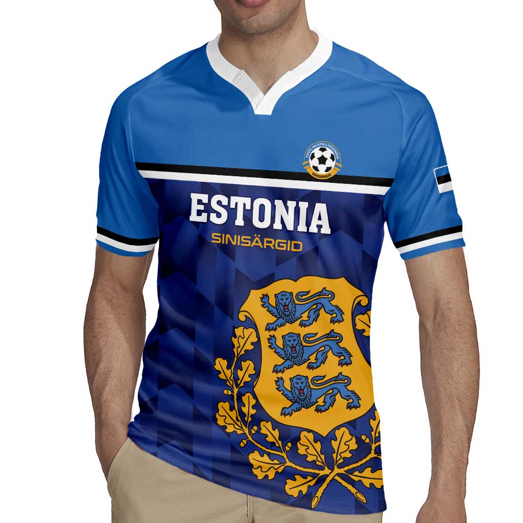 Custom Football 2026 Estonia Rugby Jersey Sinisargid Come On