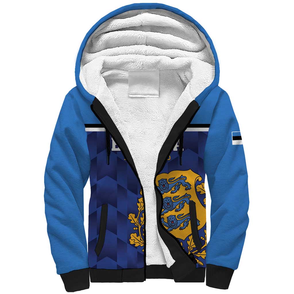 Custom Football 2026 Estonia Sherpa Hoodie Sinisargid Come On