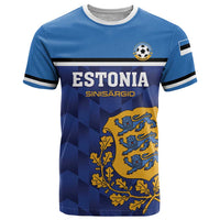 Custom Football 2026 Estonia T Shirt Sinisargid Come On