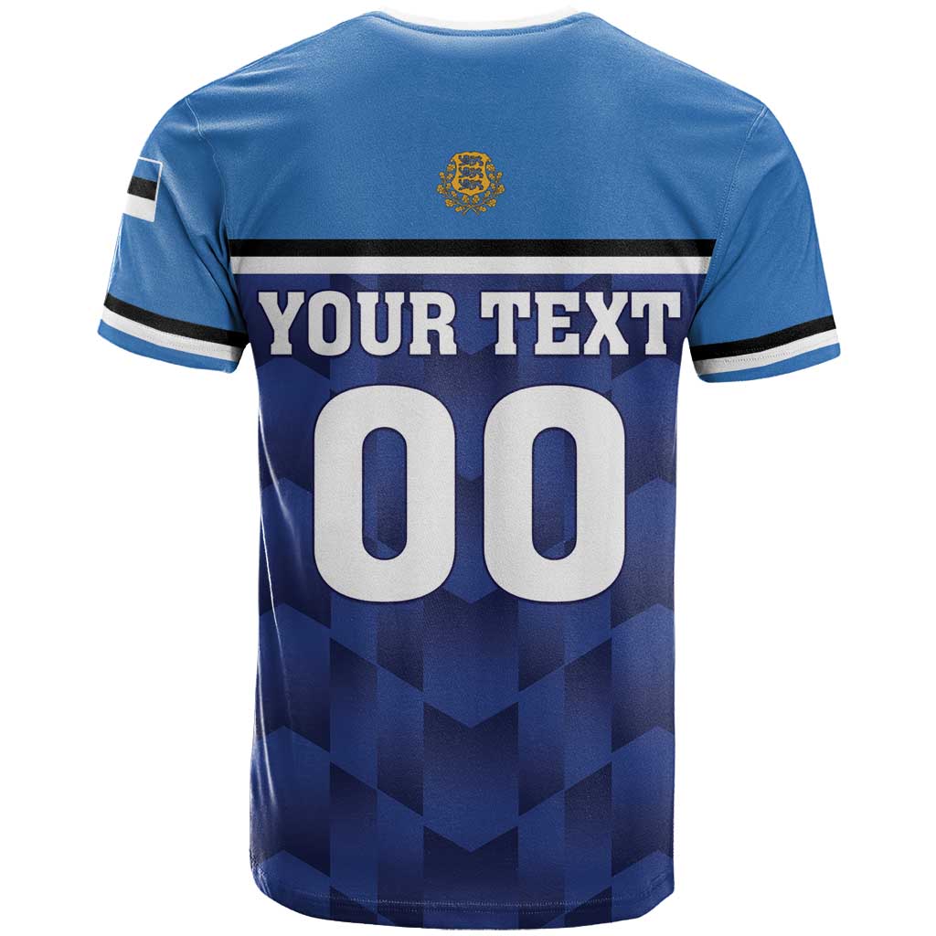 Custom Football 2026 Estonia T Shirt Sinisargid Come On