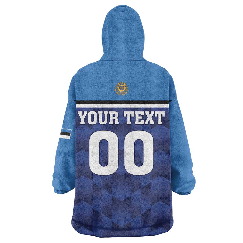Custom Football 2026 Estonia Wearable Blanket Hoodie Sinisargid Come On