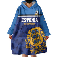 Custom Football 2026 Estonia Wearable Blanket Hoodie Sinisargid Come On