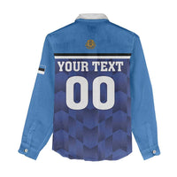 Custom Football 2026 Estonia Women Casual Shirt Sinisargid Come On