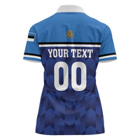 Custom Football 2026 Estonia Women Polo Shirt Sinisargid Come On