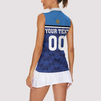 Custom Football 2026 Estonia Women Sleeveless Polo Shirt Sinisargid Come On
