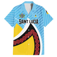 Personalised Saint Lucia Hawaiian Shirt Pearl of the Caribbean