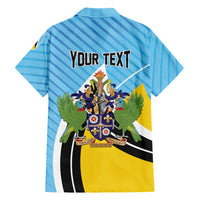 Personalised Saint Lucia Hawaiian Shirt Pearl of the Caribbean