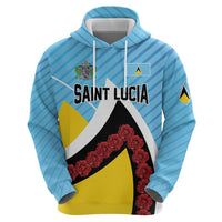 Personalised Saint Lucia Hoodie Pearl of the Caribbean