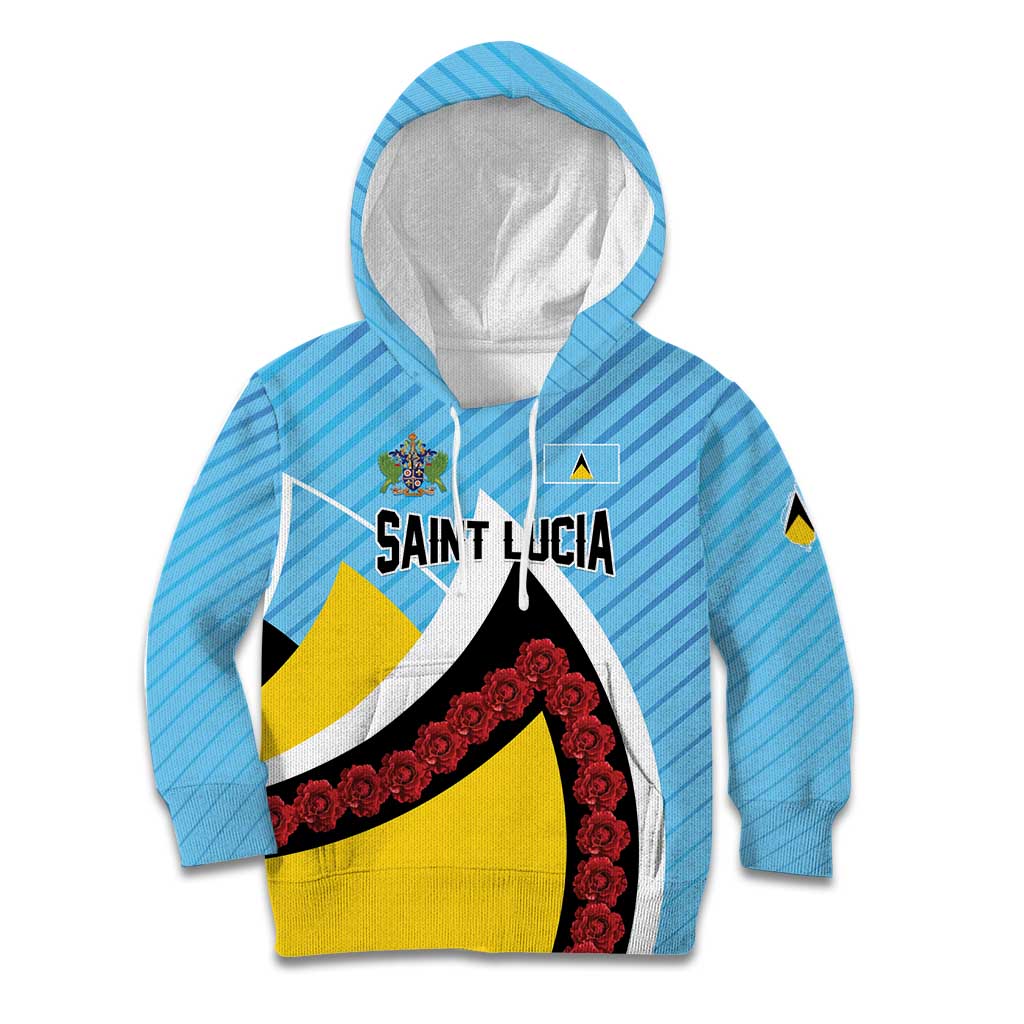 Personalised Saint Lucia Kid Hoodie Pearl of the Caribbean