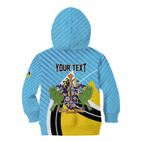 Personalised Saint Lucia Kid Hoodie Pearl of the Caribbean