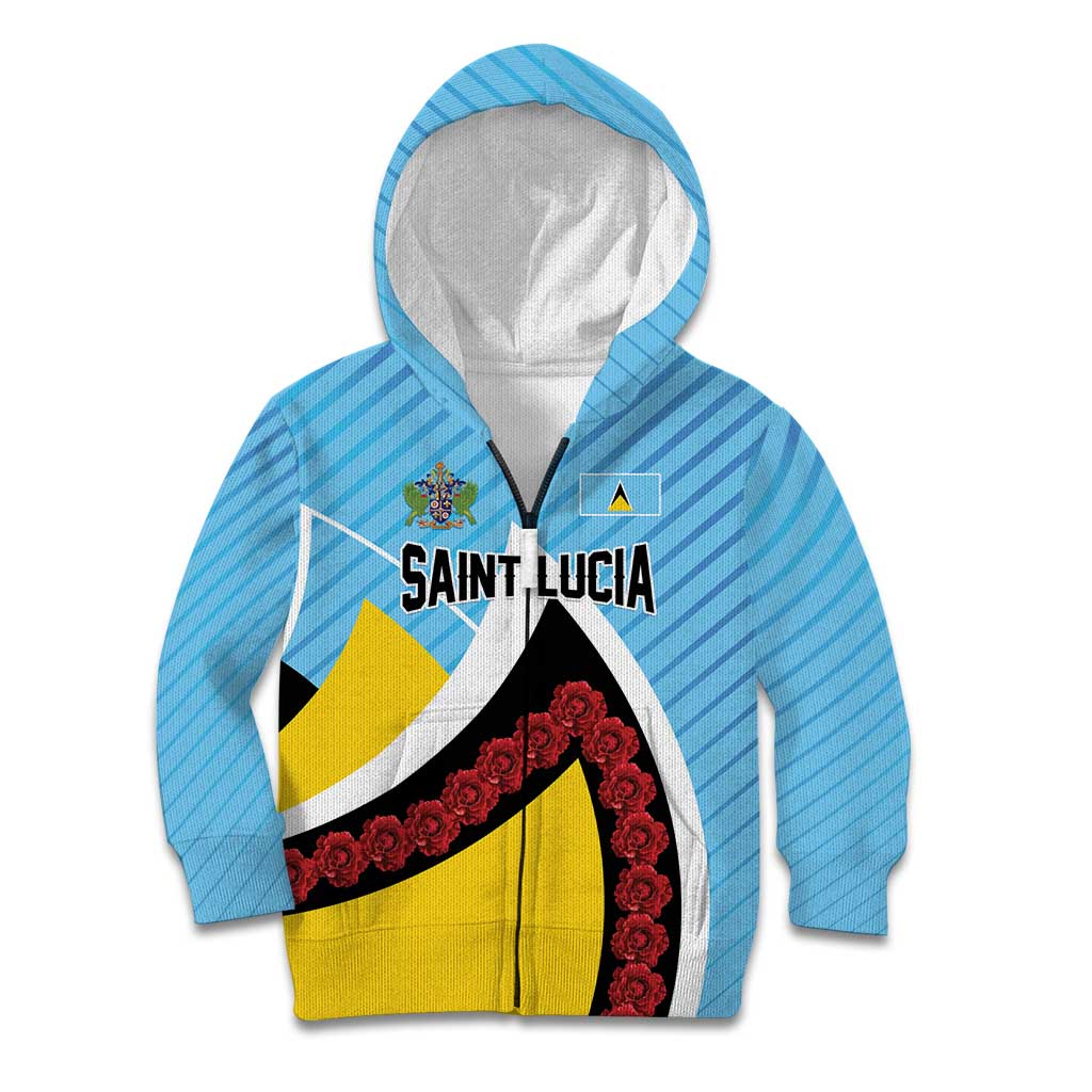 Personalised Saint Lucia Kid Hoodie Pearl of the Caribbean