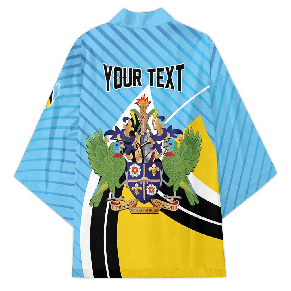 Personalised Saint Lucia Kimono Pearl of the Caribbean