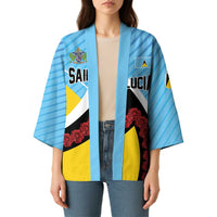 Personalised Saint Lucia Kimono Pearl of the Caribbean