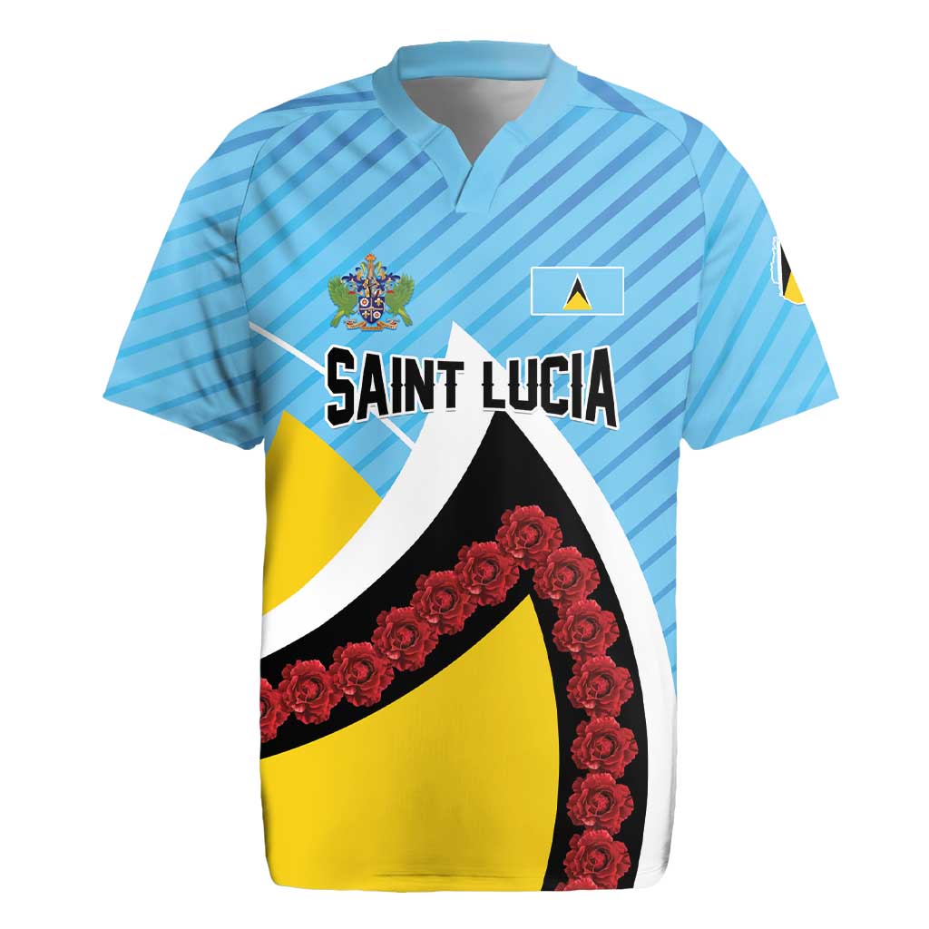 Personalised Saint Lucia Rugby Jersey Pearl of the Caribbean