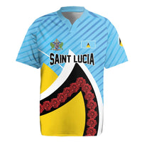 Personalised Saint Lucia Rugby Jersey Pearl of the Caribbean