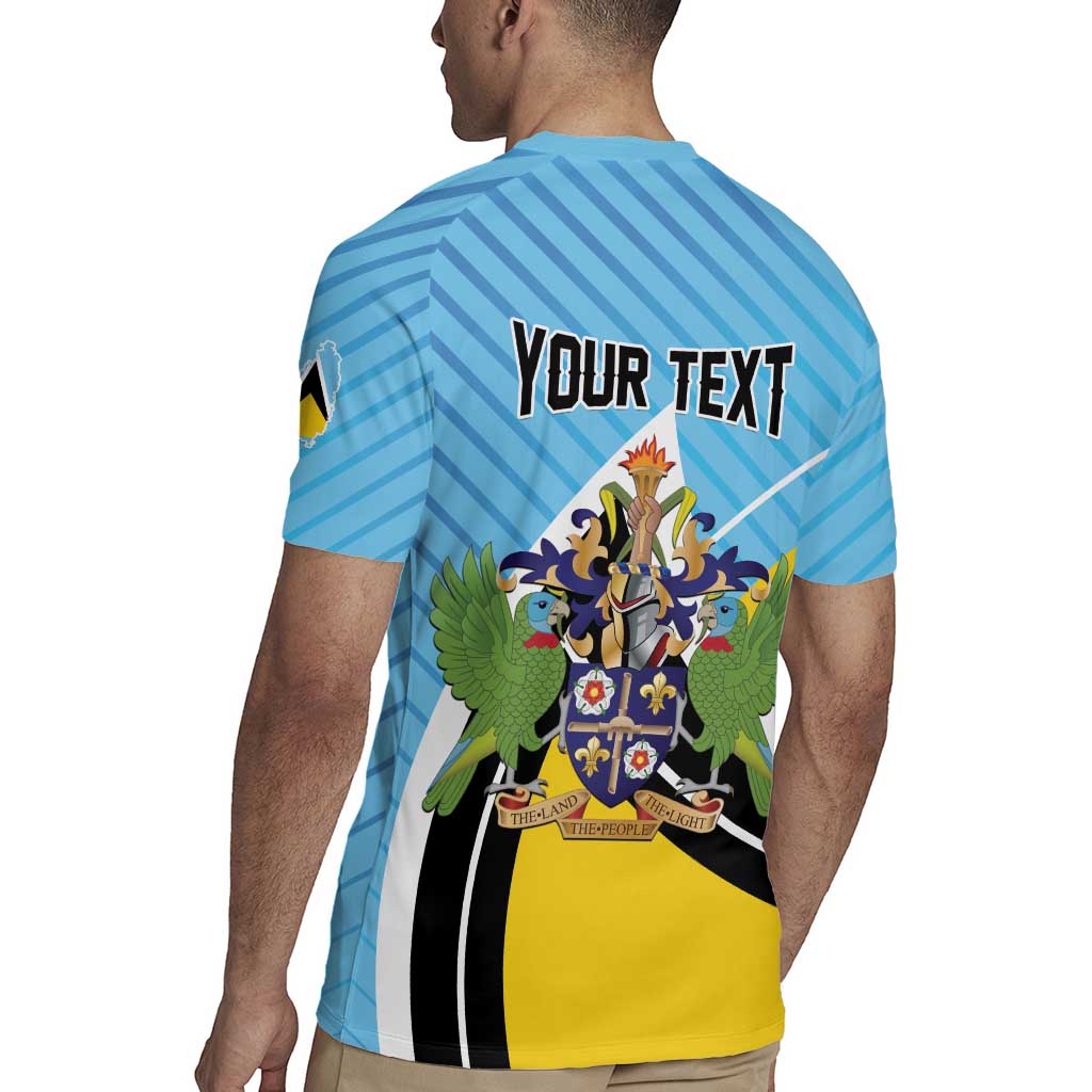 Personalised Saint Lucia Rugby Jersey Pearl of the Caribbean