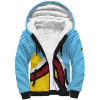 Personalised Saint Lucia Sherpa Hoodie Pearl of the Caribbean
