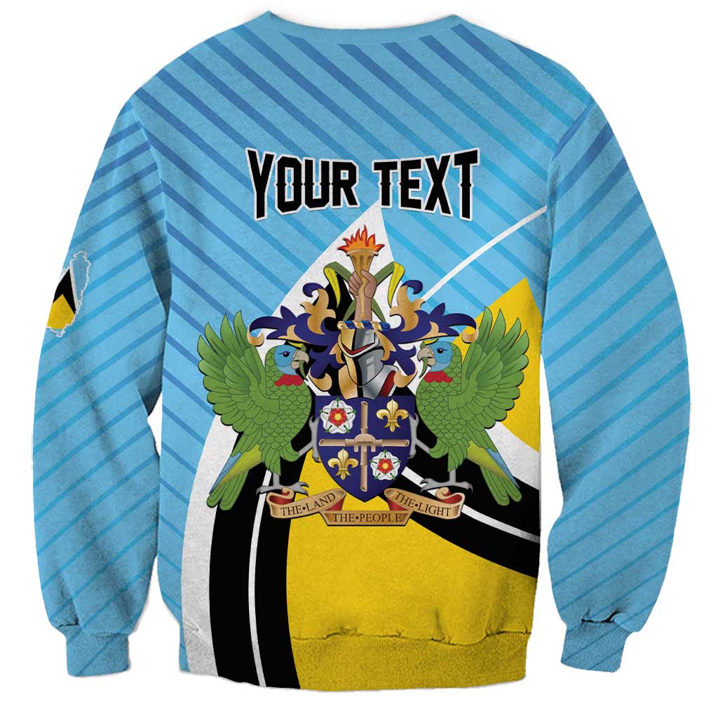 Personalised Saint Lucia Sweatshirt Pearl of the Caribbean