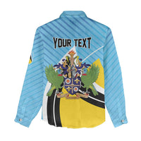 Personalised Saint Lucia Women Casual Shirt Pearl of the Caribbean