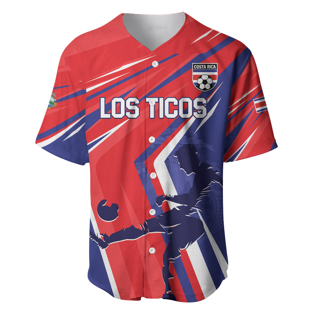 Personalized Costa Rica 2024 Soccer Baseball Jersey Come On Los Ticos