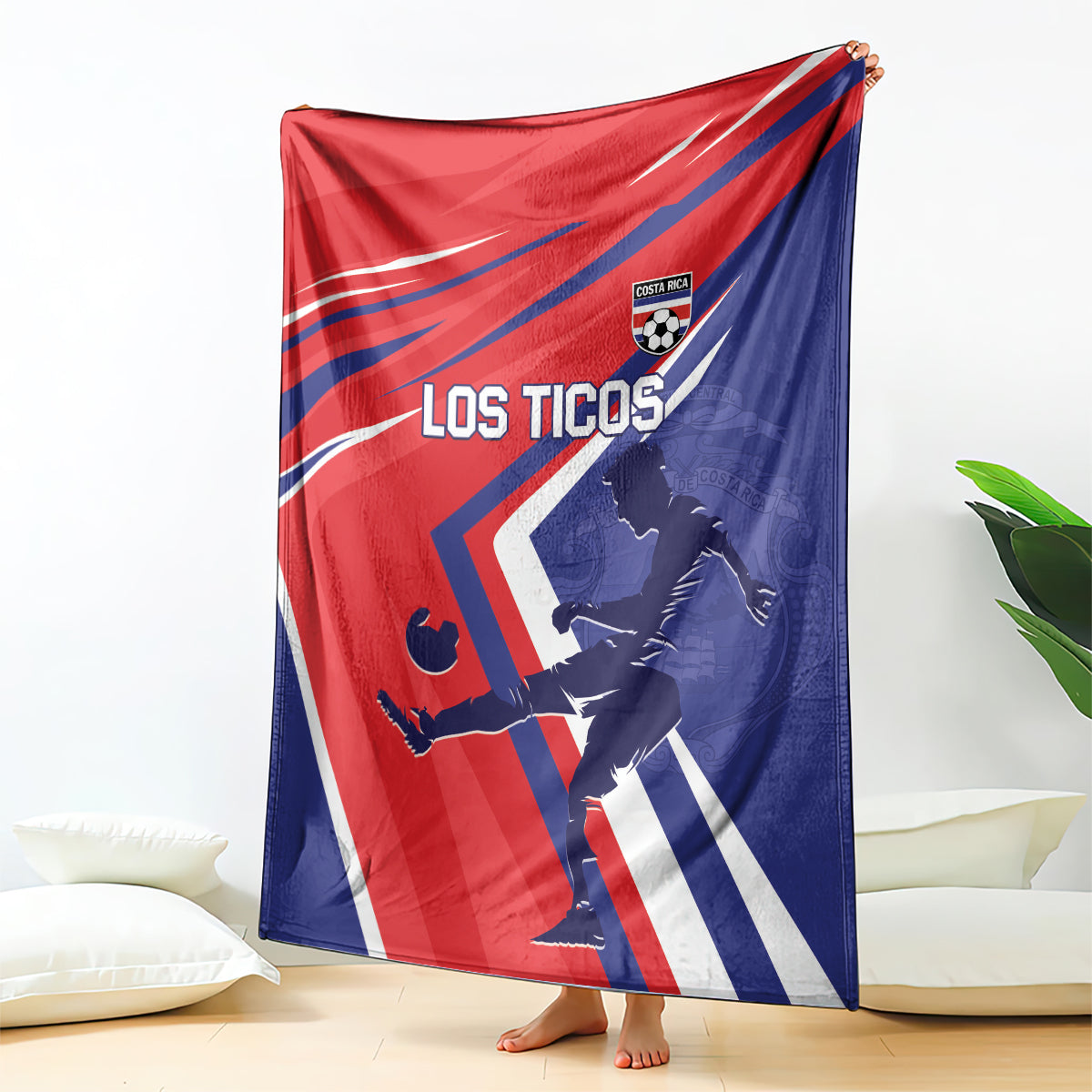 Costa Rica 2024 Soccer Blanket Come On Los Ticos