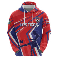 Personalized Costa Rica 2024 Soccer Hoodie Come On Los Ticos - Wonder Print Shop