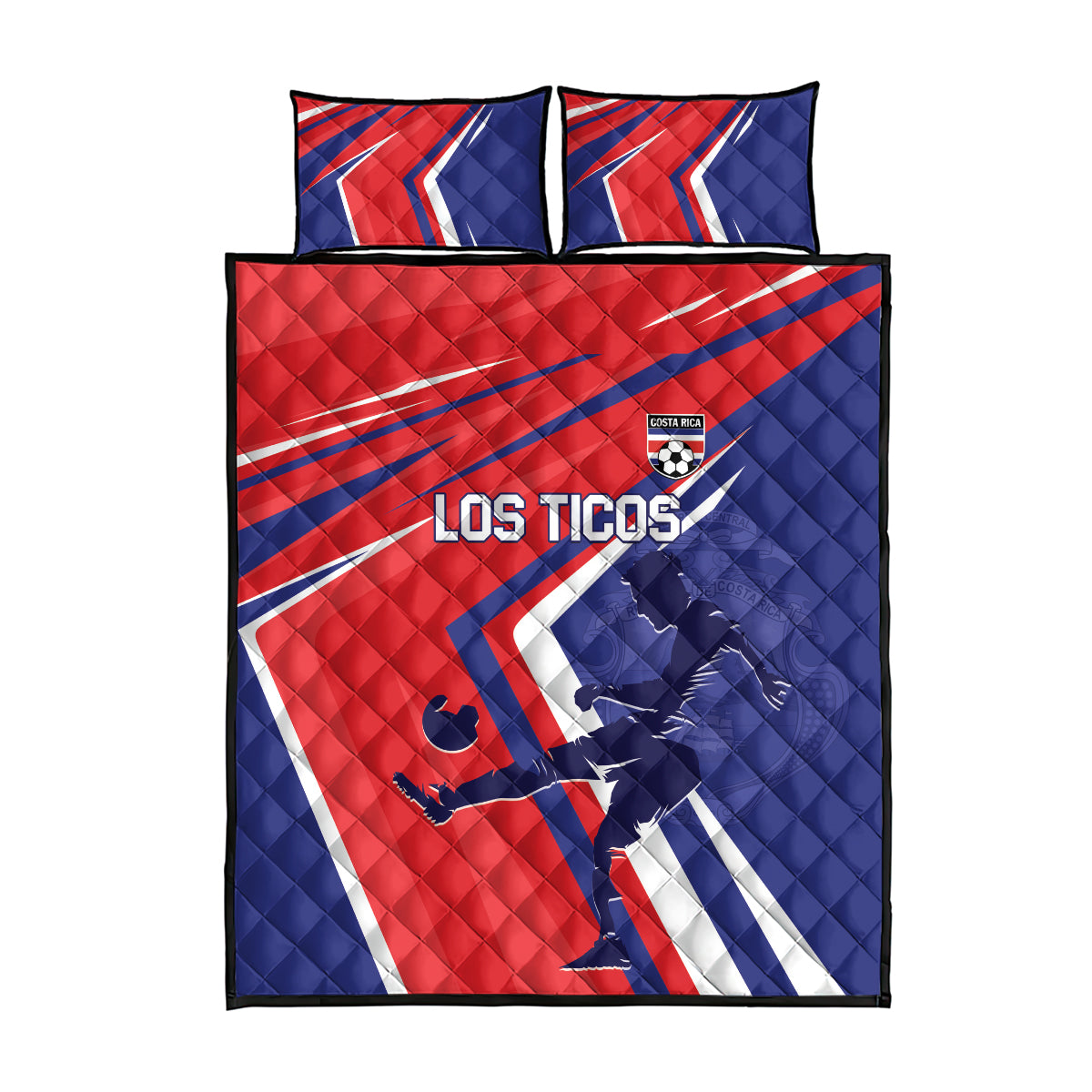 Costa Rica 2024 Soccer Quilt Bed Set Come On Los Ticos - Wonder Print Shop