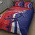 Costa Rica 2024 Soccer Quilt Bed Set Come On Los Ticos