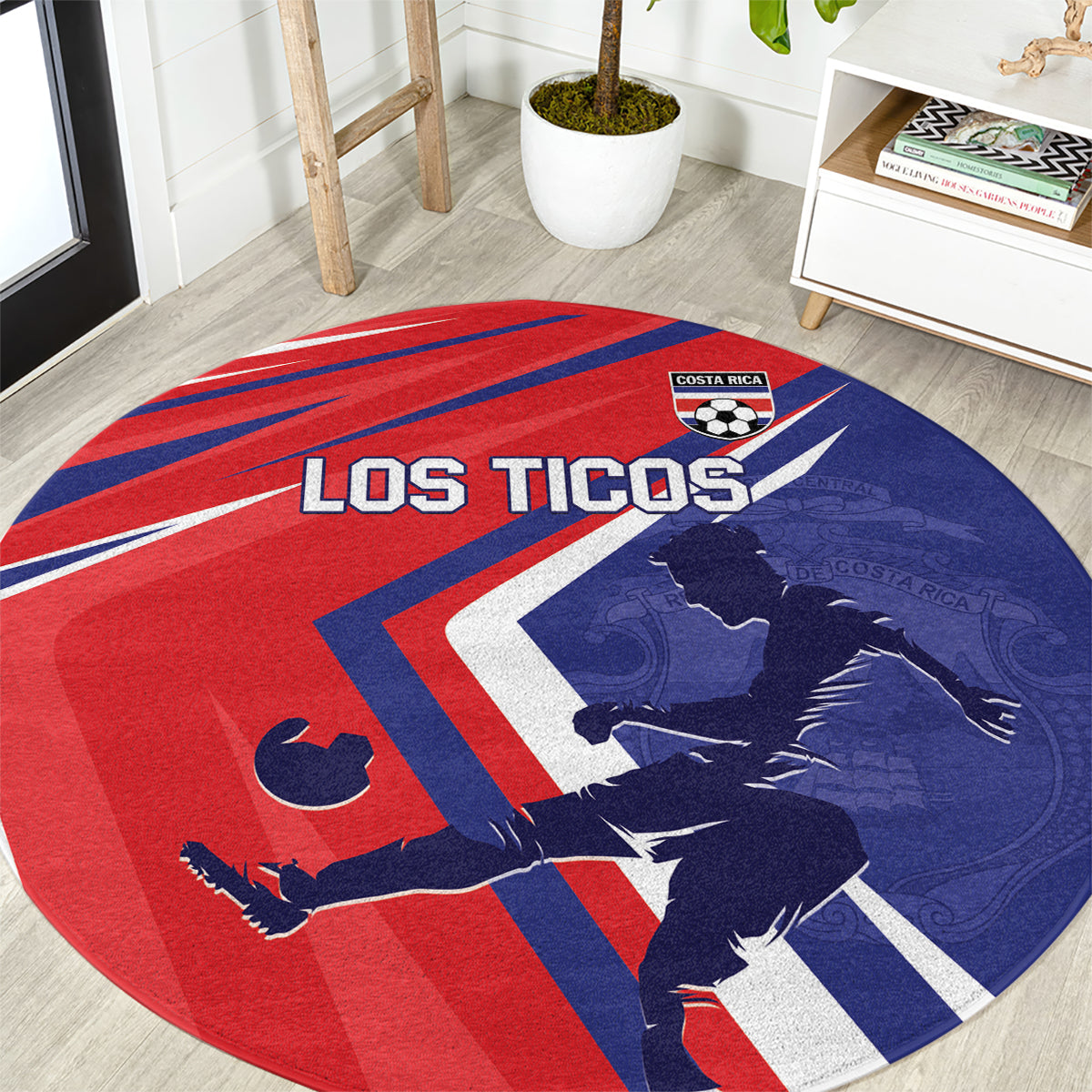 Costa Rica 2024 Soccer Round Carpet Come On Los Ticos