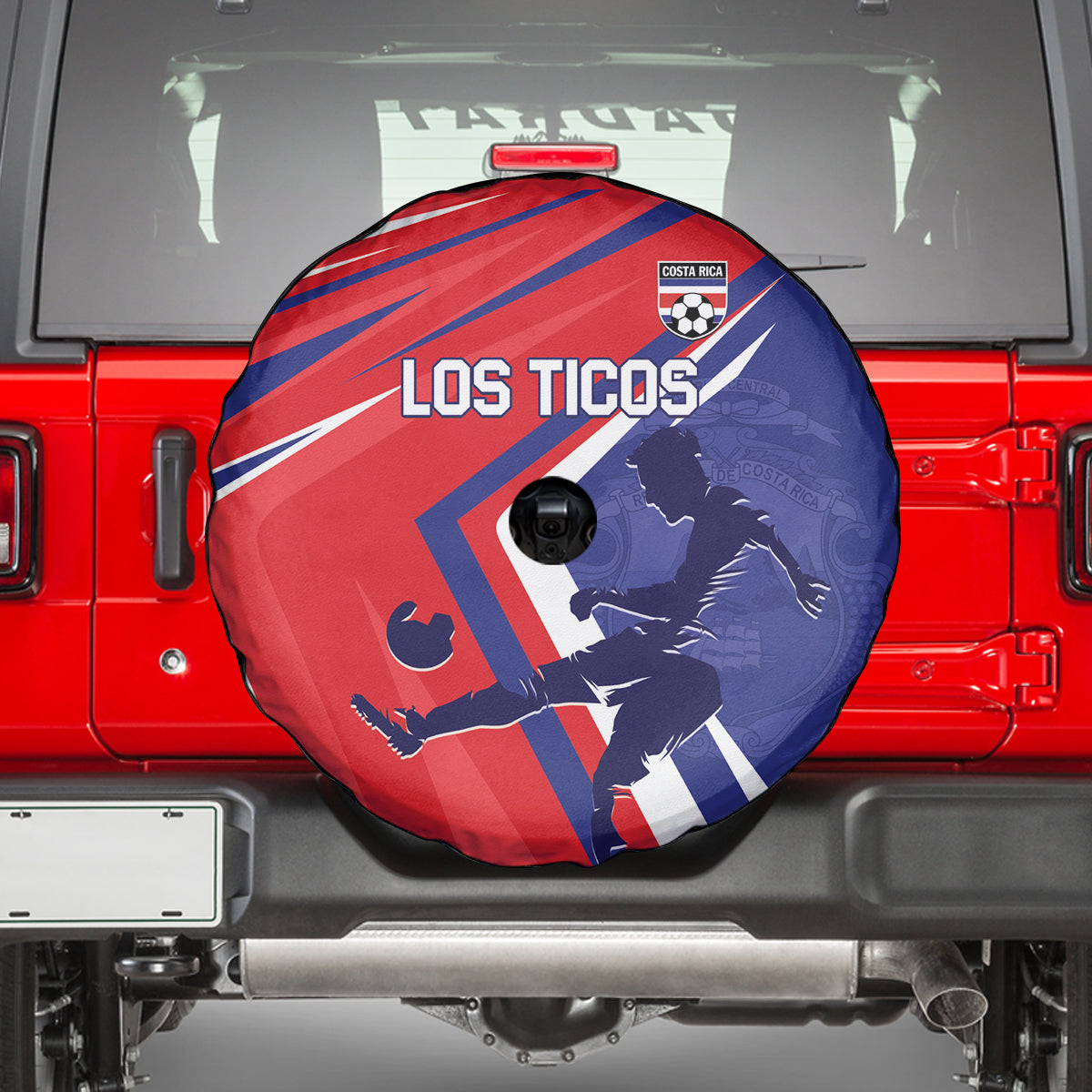 Costa Rica 2024 Soccer Spare Tire Cover Come On Los Ticos - Wonder Print Shop