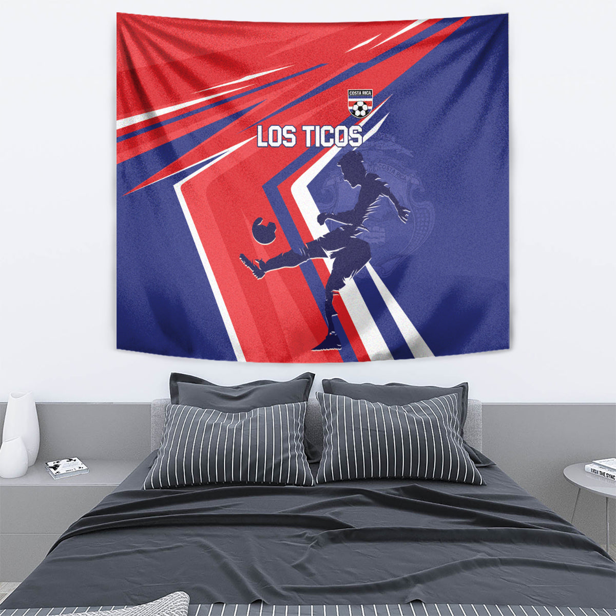 Costa Rica 2024 Soccer Tapestry Come On Los Ticos - Wonder Print Shop