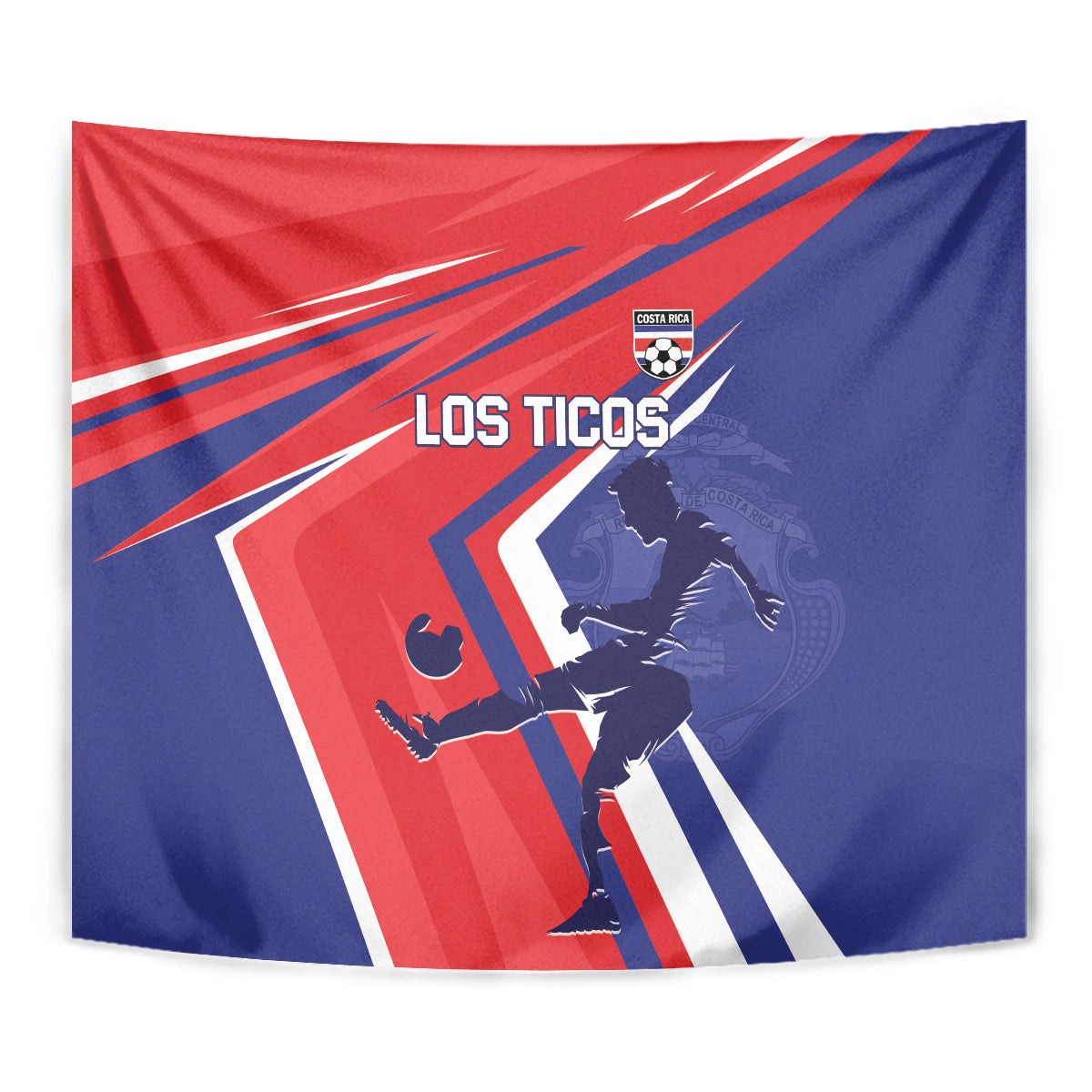 Costa Rica 2024 Soccer Tapestry Come On Los Ticos - Wonder Print Shop