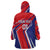 Personalized Costa Rica 2024 Soccer Wearable Blanket Hoodie Come On Los Ticos - Wonder Print Shop