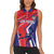 Personalized Costa Rica 2024 Soccer Women Sleeveless Polo Shirt Come On Los Ticos - Wonder Print Shop