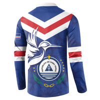 Cape Verde Independence Day Button Sweatshirt Gerbera Daisy Pattern - Wonder Print Shop