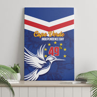 Cape Verde Independence Day Canvas Wall Art Gerbera Daisy Pattern - Wonder Print Shop