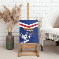 Cape Verde Independence Day Canvas Wall Art Gerbera Daisy Pattern - Wonder Print Shop