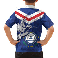 Cape Verde Independence Day Family Matching Puletasi and Hawaiian Shirt Gerbera Daisy Pattern - Wonder Print Shop