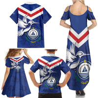 Cape Verde Independence Day Family Matching Summer Maxi Dress and Hawaiian Shirt Gerbera Daisy Pattern - Wonder Print Shop