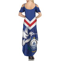 Cape Verde Independence Day Family Matching Summer Maxi Dress and Hawaiian Shirt Gerbera Daisy Pattern - Wonder Print Shop