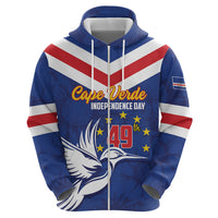 Cape Verde Independence Day Hoodie Gerbera Daisy Pattern - Wonder Print Shop