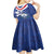 Cape Verde Independence Day Kid Short Sleeve Dress Gerbera Daisy Pattern - Wonder Print Shop