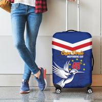 Cape Verde Independence Day Luggage Cover Gerbera Daisy Pattern - Wonder Print Shop