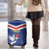 Cape Verde Independence Day Luggage Cover Gerbera Daisy Pattern - Wonder Print Shop