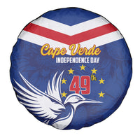 Cape Verde Independence Day Spare Tire Cover Gerbera Daisy Pattern - Wonder Print Shop