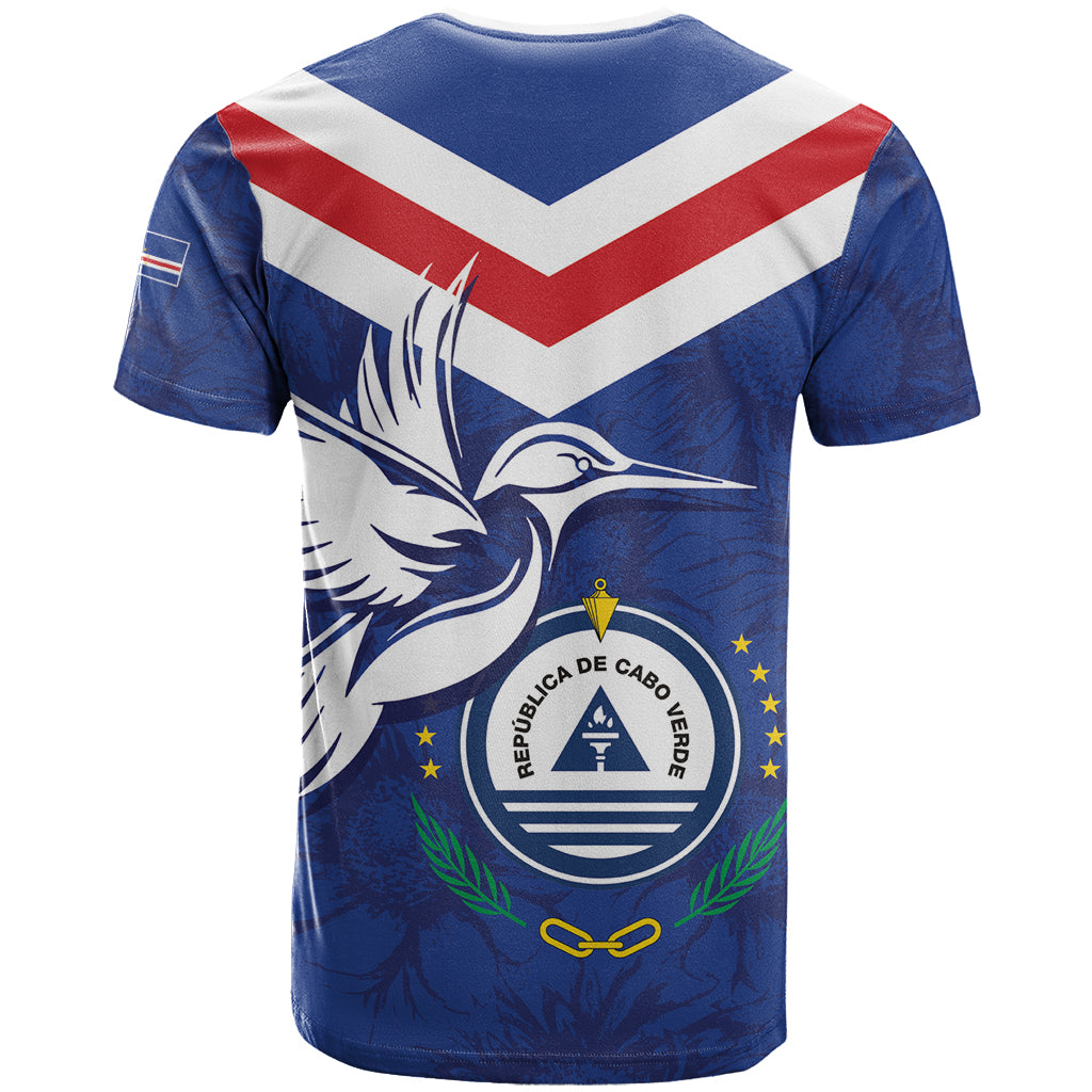 Cape Verde Independence Day T Shirt Gerbera Daisy Pattern - Wonder Print Shop