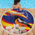 Venezuela Independence Day Beach Blanket Venezuelan Troupial Cattleya Mossiae - Wonder Print Shop